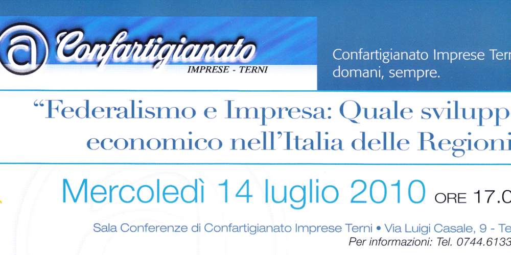 Federalismo e impresa: quale sviluppo economico nell’Italia delle regioni?